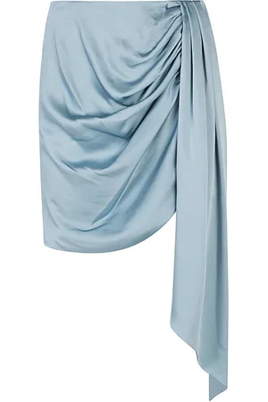 Simkhai Dames, Rokken, Blauw, Maat: L Satijn