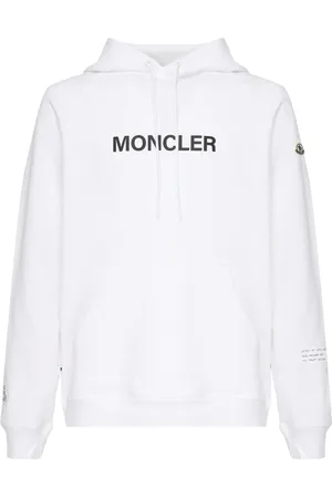 Moncler Heren, Sweatshirts & Hoodies, Wit, Maat: M Katoen
