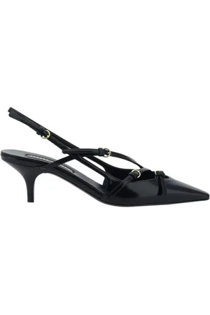 Miu Miu Dames, Schoenen, Zwart, Maat: 37 EU Leer