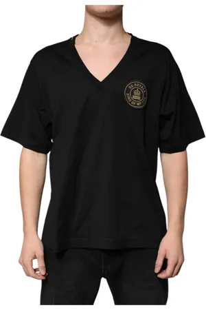 Dolce & Gabbana Heren, Tops, Zwart, Maat: S Katoen