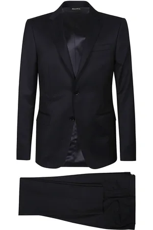 Ermenegildo Zegna Heren, Pakken, Blauw, Maat: L Wol