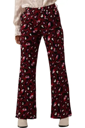 POM Amsterdam Dames, Broeken, Rood, Maat: XS