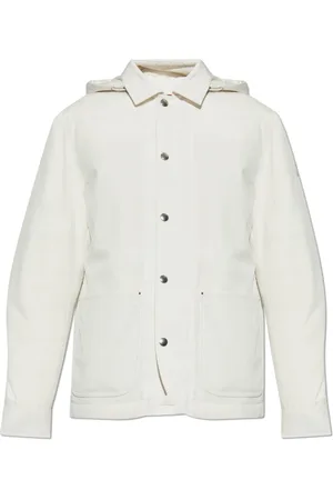 Moncler Heren, Jassen, Wit, Maat: L Katoen