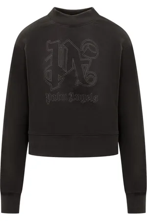 Palm Angels Dames, Sweatshirts & Hoodies, Zwart, Maat: M Katoen