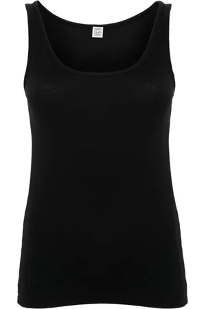 Totême Dames, Tops, Zwart, Maat: M Katoen