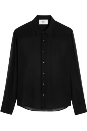 Ami Heren, Overhemden, Zwart, Maat: XL