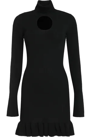 Pinko Dames, Jurken, Zwart, Maat: M Wol