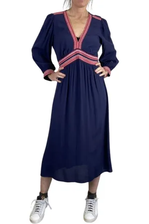 Bash Dames, Jurken, Blauw, Maat: S