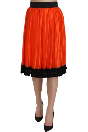 Dolce & Gabbana Dames, Rokken, Oranje, Maat: XS Zijde