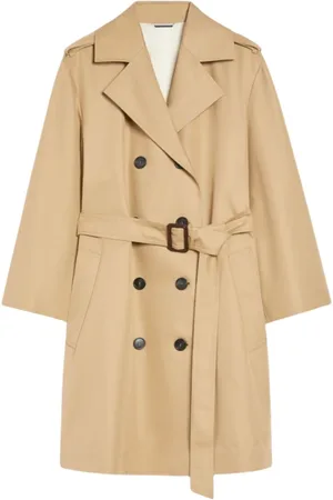 Max Mara Dames, Mantels, , Maat: S Katoen