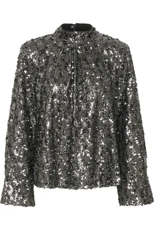 Gestuz Dames, Blouses & Shirts, Grijs, Maat: M Poliester