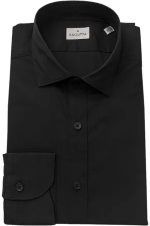 BAGUTTA Heren, Overhemden, Zwart, Maat: 2XL Katoen