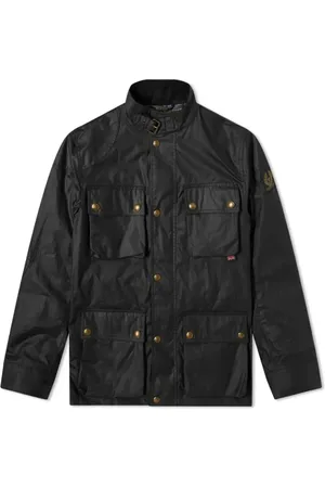 Belstaff Heren, Jassen, Zwart, Maat: 5XL Katoen