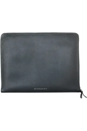 Burberry Dames, Pre-owned, Zwart, Maat: ONE Size Leer