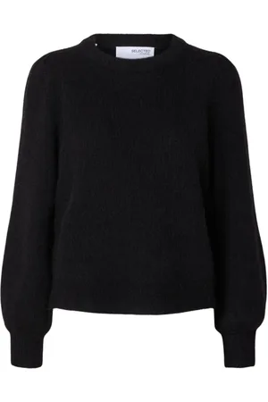 SELECTED Dames, Truien, Zwart, Maat: XS Wol