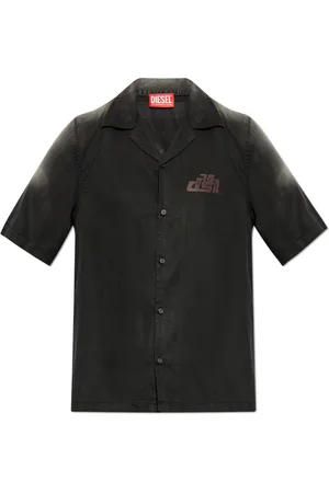Diesel Heren, Overhemden, Zwart, Maat: XL