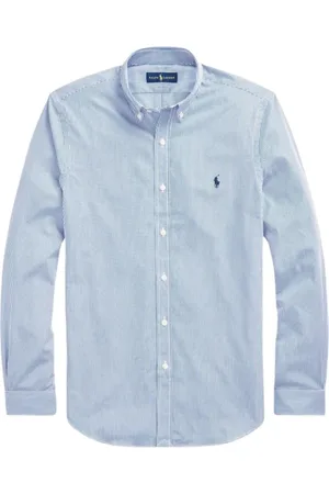 Ralph Lauren Heren, Overhemden, Blauw, Maat: XL Katoen