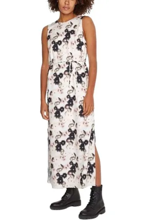 Calvin Klein Dames, Jurken, Wit, Maat: XL Katoen