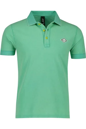 Replay Heren, Tops, Groen, Maat: L Katoen