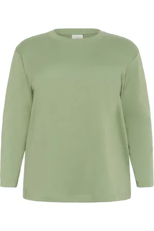 Kaffe Dames, Tops, Groen, Maat: XL Katoen