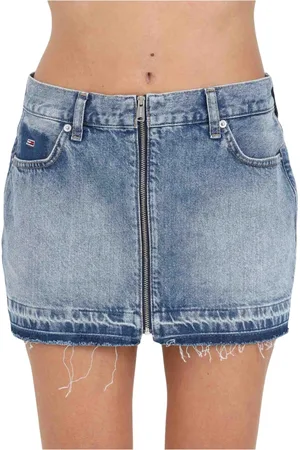 Tommy Hilfiger Dames, Rokken, Blauw, Maat: W29 Denim