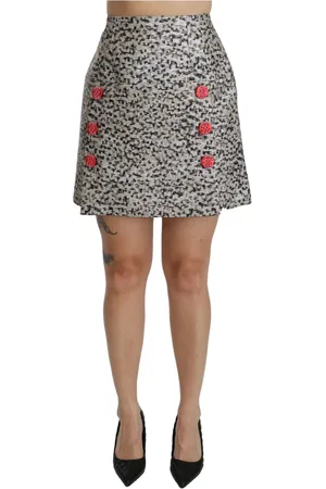 Dolce & Gabbana Dames, Rokken, Zwart, Maat: 3XS Zijde