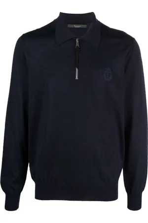 BILLIONAIRE Heren, Tops, Blauw, Maat: S Wol
