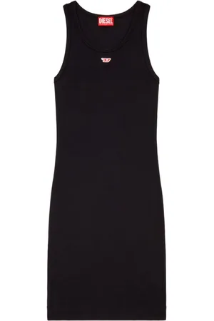 Diesel Dames, Jurken, Zwart, Maat: XS Katoen