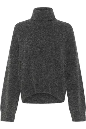 Gestuz Dames, Truien, Grijs, Maat: M Wol