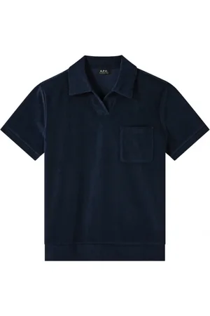 A.P.C. Heren, Tops, Blauw, Maat: XL Katoen