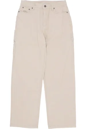 Karl Kani Dames, Jeans, Wit, Maat: M Katoen