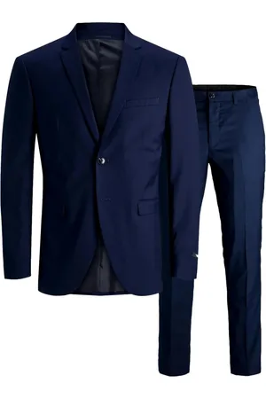 JACK & JONES Heren, Pakken, Blauw, Maat: 2XL