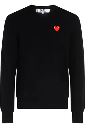 Comme des Garçons Heren, Sweatshirts & Hoodies, Zwart, Maat: XL Wol