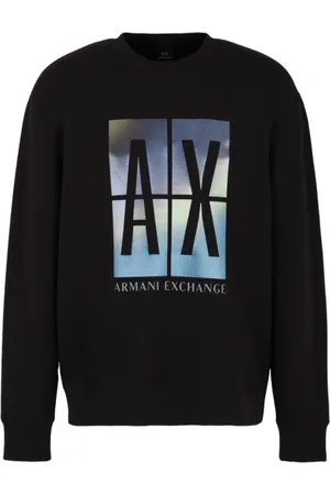 Armani Exchange Heren, Sweatshirts & Hoodies, Zwart, Maat: S