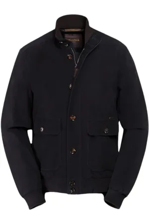 MOORER Heren, Jassen, Blauw, Maat: L