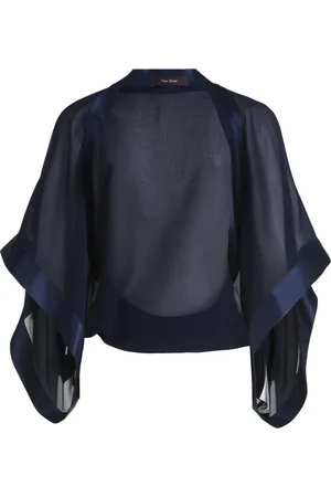 Vera Mont Dames, Jassen, Blauw, Maat: S Chiffon