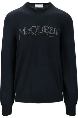 Alexander McQueen Heren, Sweatshirts & Hoodies, Zwart, Maat: M Wol