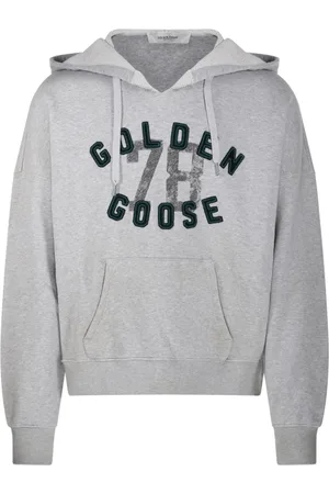Golden Goose Heren, Sweatshirts & Hoodies, Grijs, Maat: M Katoen
