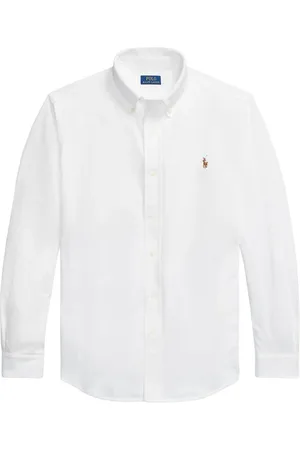 Ralph Lauren Heren, Overhemden, Wit, Maat: XL Katoen