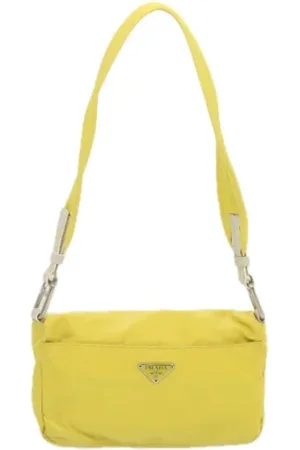 Prada Dames, Pre-owned, Geel, Maat: ONE Size Nylon