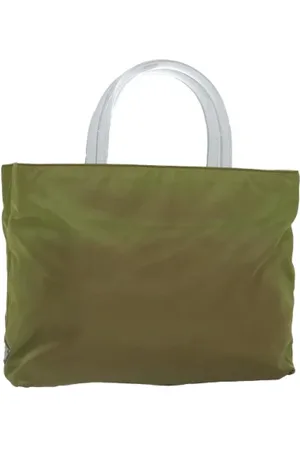 Prada Dames, Pre-owned, Groen, Maat: ONE Size Nylon