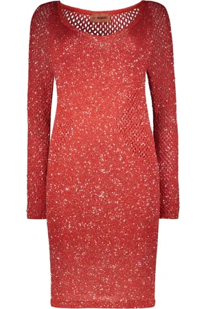 Missoni Dames, Jurken, Rood, Maat: L Polyamide