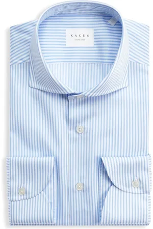 Xacus Heren, Overhemden, Blauw, Maat: 5XL Katoen