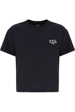 A.P.C. Dames, Tops, Blauw, Maat: M Katoen