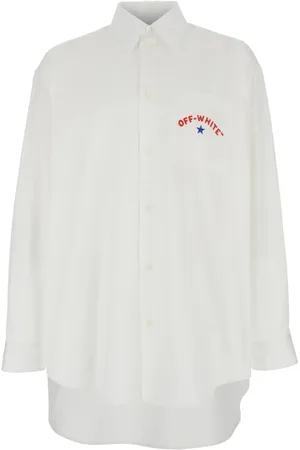 OFF-WHITE Heren, Overhemden, Wit, Maat: XL Katoen