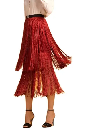 MOSKADA Dames, Rokken, Oranje, Maat: 3XL