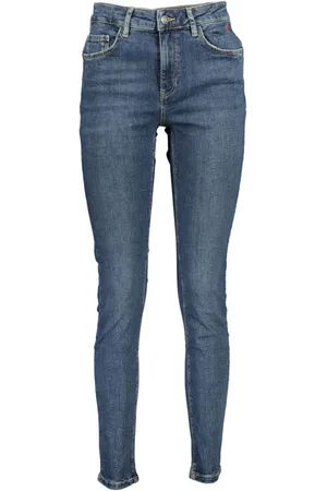 Desigual Dames, Jeans, Blauw, Maat: M Katoen