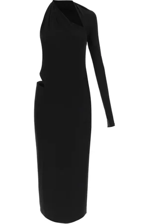 VERSACE Dames, Jurken, Zwart, Maat: XS Viscose
