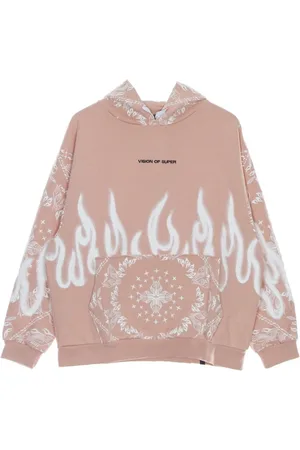Vision Of Super Heren, Sweatshirts & Hoodies, Roze, Maat: L Katoen