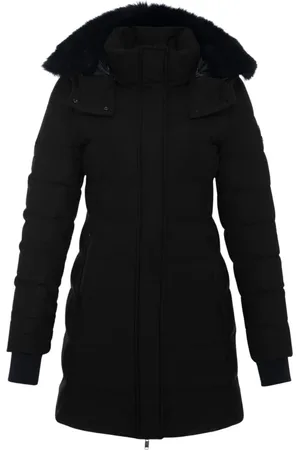 Moose Knuckles Dames, Mantels, Zwart, Maat: XL